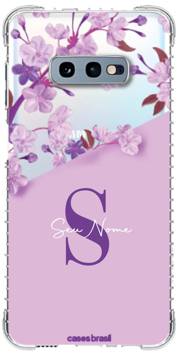 Capinha para Celular Flores Purpuras