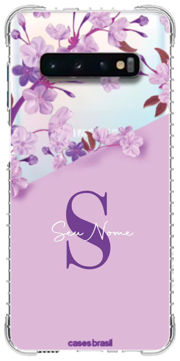 Capinha para Celular Flores Purpuras