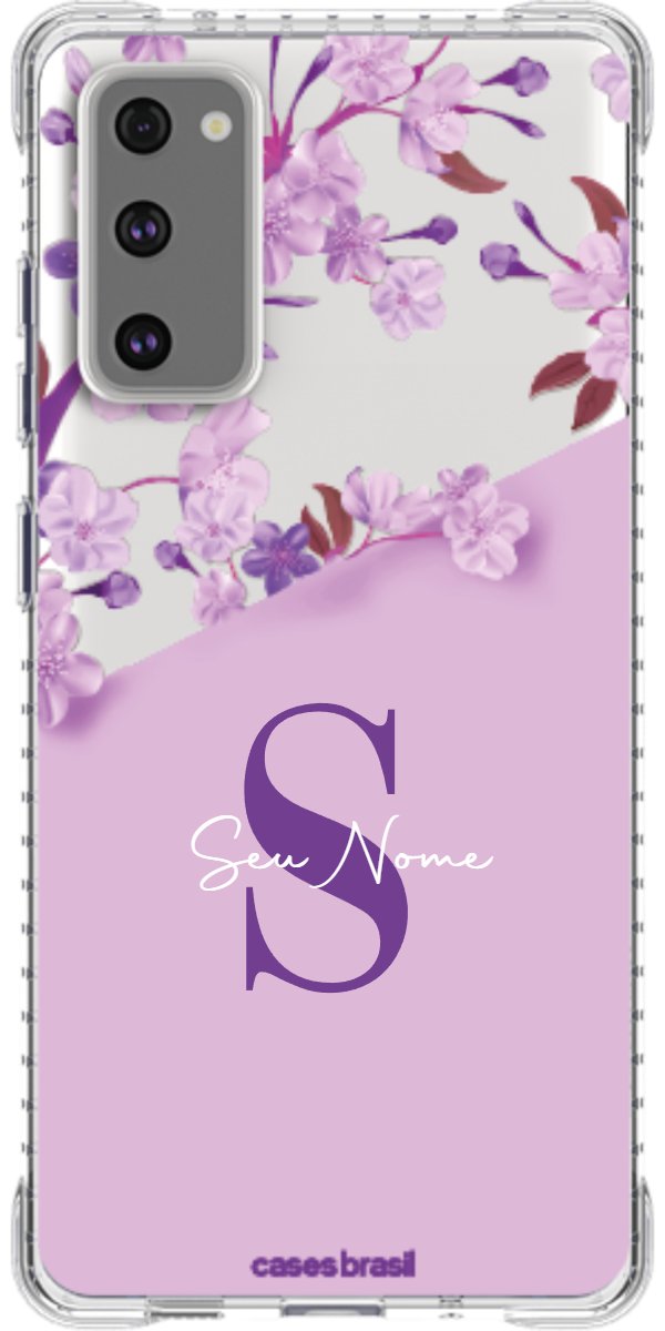 Capinha para Celular Flores Purpuras