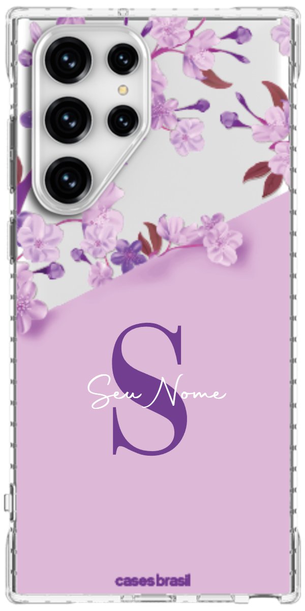 Capinha para Celular Flores Purpuras
