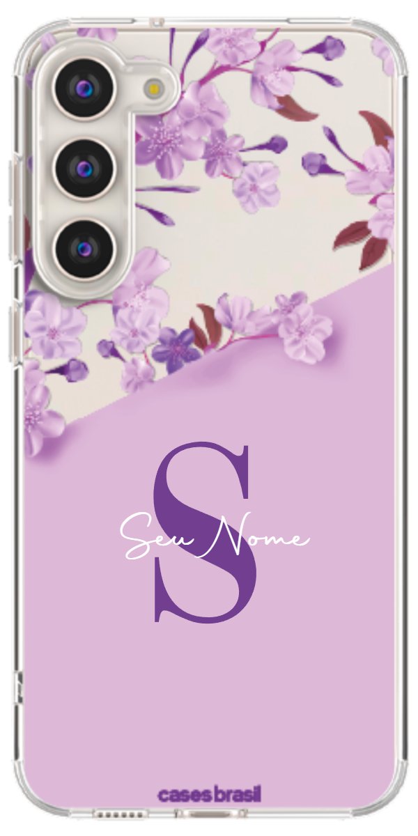 Capinha para Celular Flores Purpuras