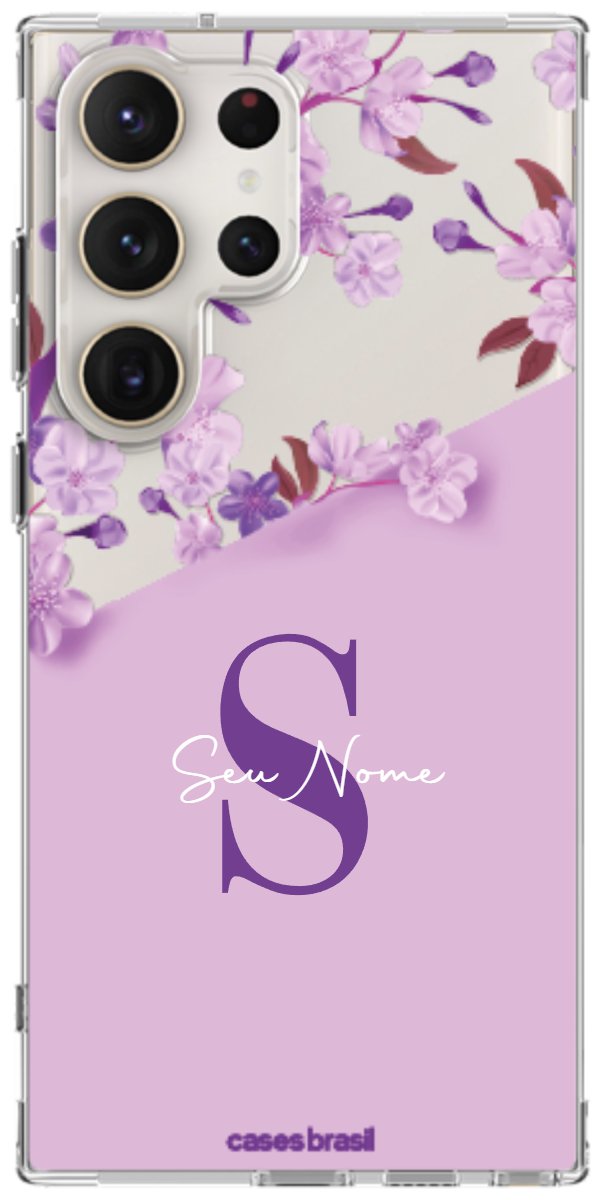 Capinha para Celular Flores Purpuras