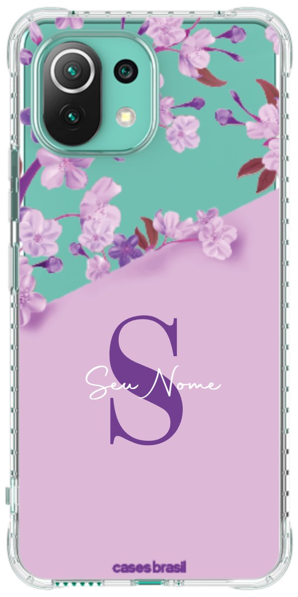 Capinha para Celular Flores Purpuras