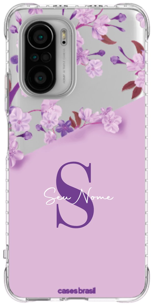 Capinha para Celular Flores Purpuras