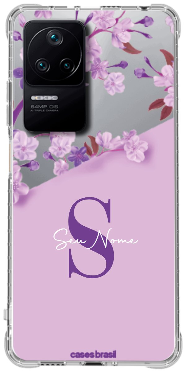 Capinha para Celular Flores Purpuras