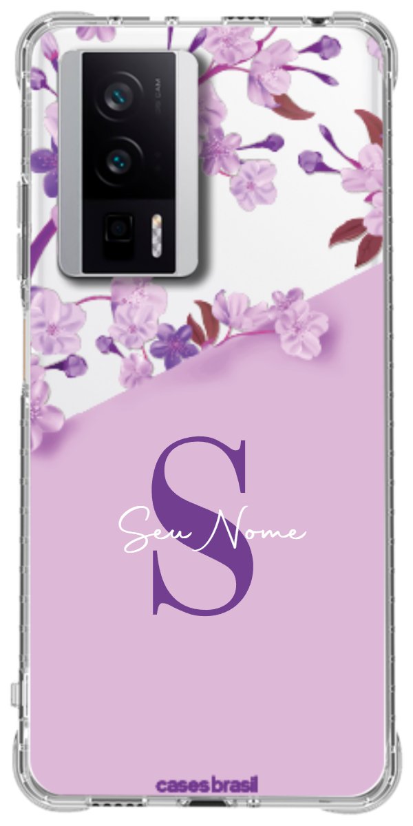 Capinha para Celular Flores Purpuras