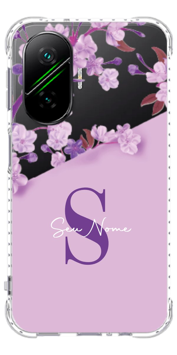 Capinha para Celular Flores Purpuras