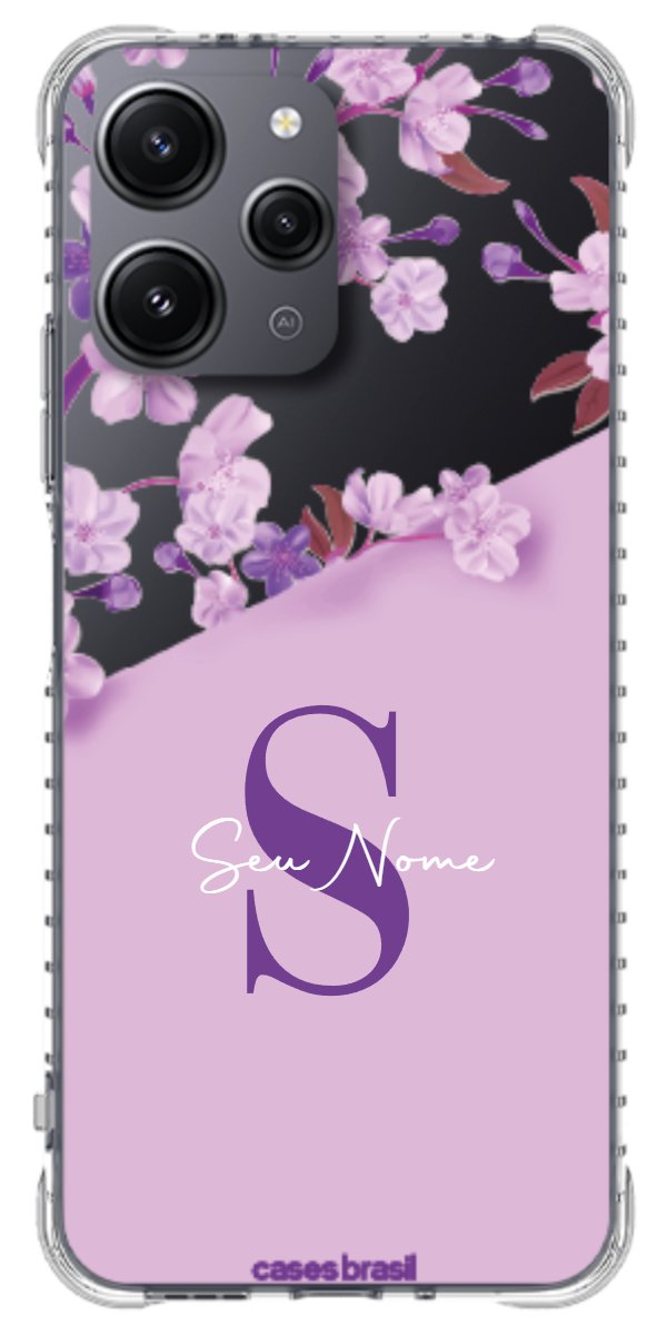 Capinha para Celular Flores Purpuras