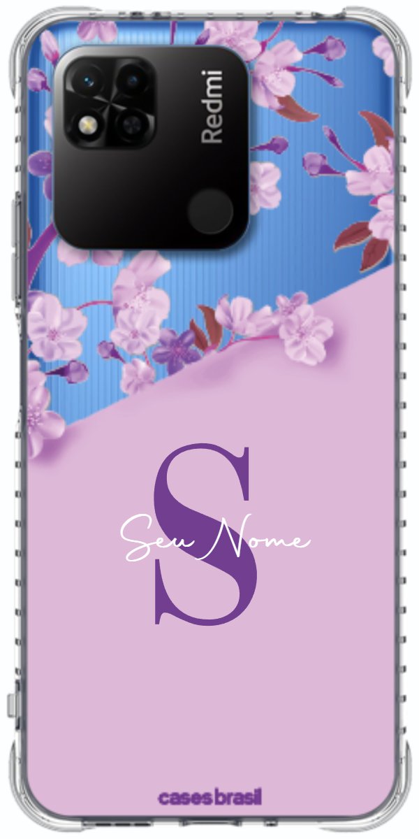 Capinha para Celular Flores Purpuras