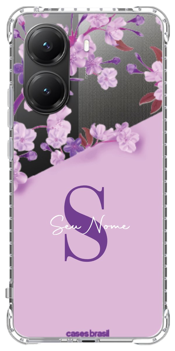 Capinha para Celular Flores Purpuras