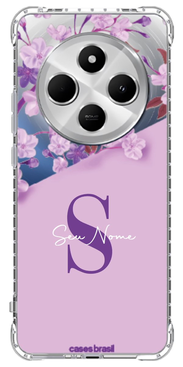 Capinha para Celular Flores Purpuras