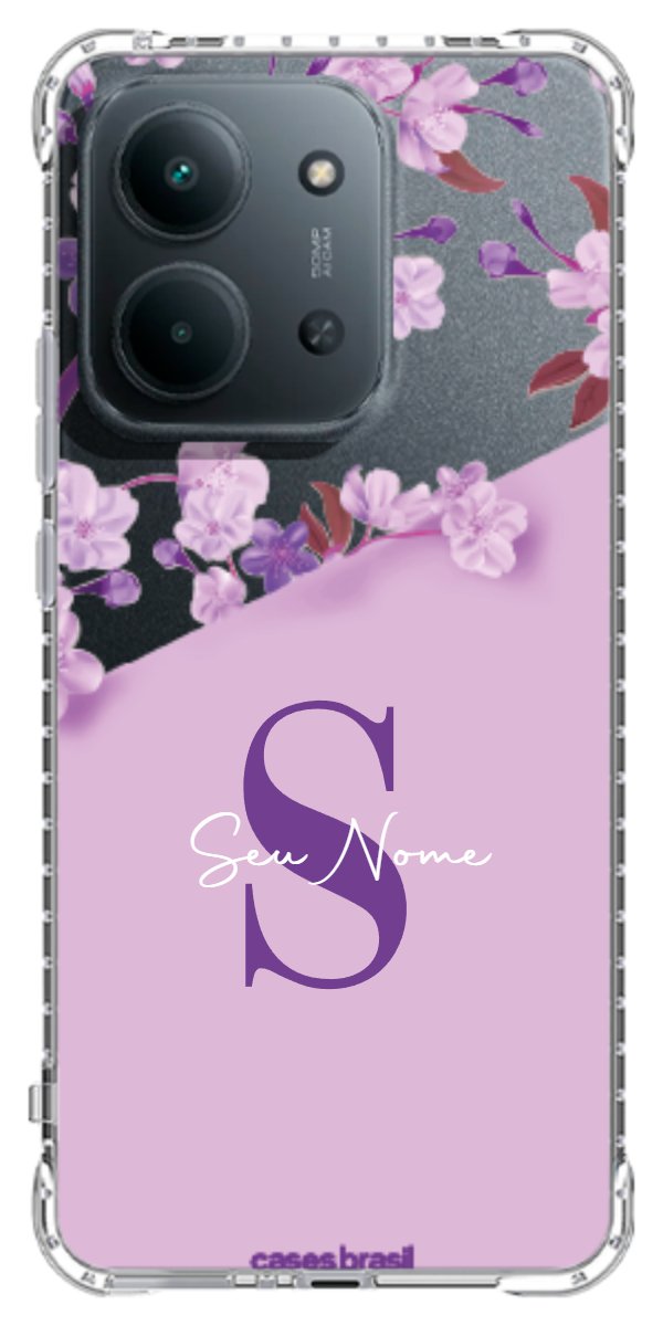 Capinha para Celular Flores Purpuras