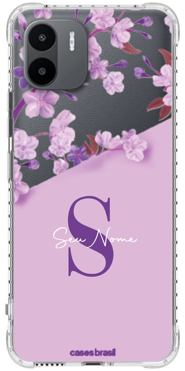 Capinha para Celular Flores Purpuras