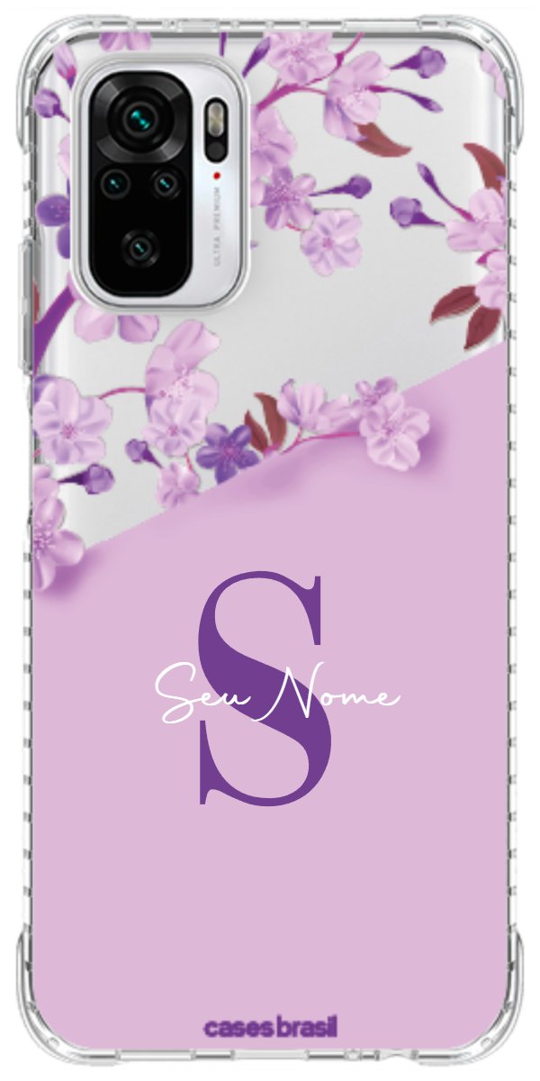 Capinha para Celular Flores Purpuras