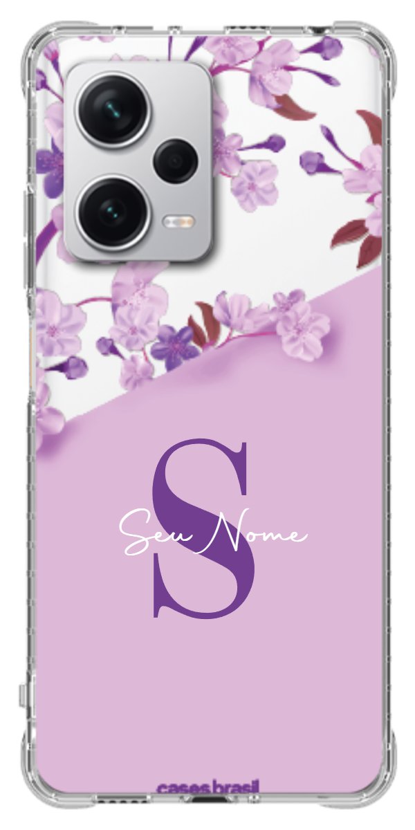 Capinha para Celular Flores Purpuras