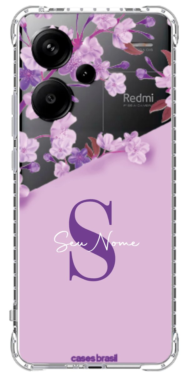 Capinha para Celular Flores Purpuras