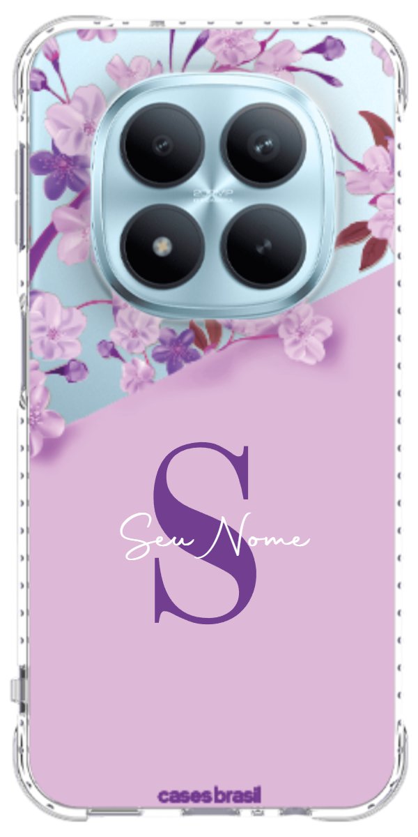 Capinha para Celular Flores Purpuras