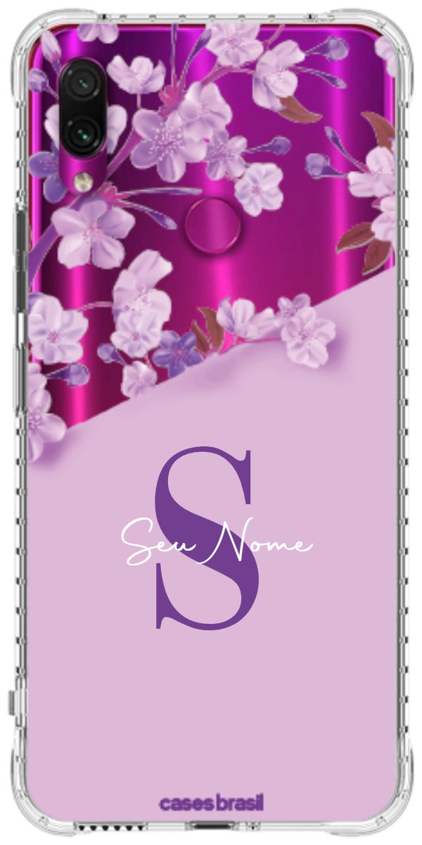 Capinha para Celular Flores Purpuras