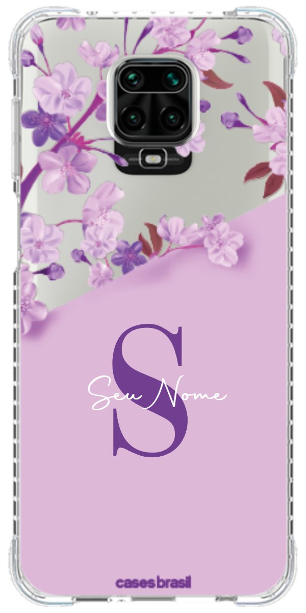Capinha para Celular Flores Purpuras
