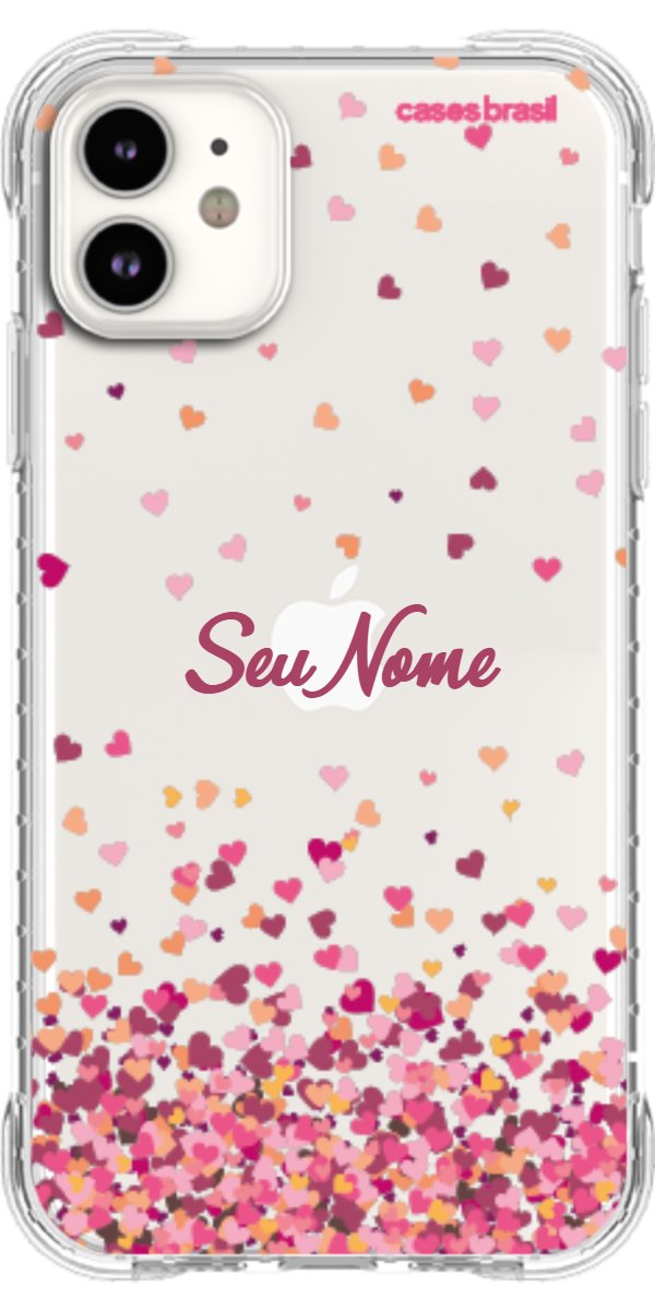 Capinha para Celular Corações Flutuantes
