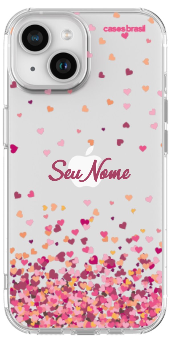 Capinha para Celular Corações Flutuantes