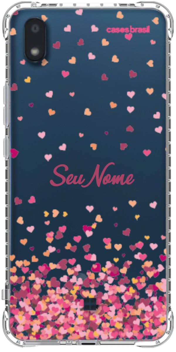 Capinha para Celular Corações Flutuantes