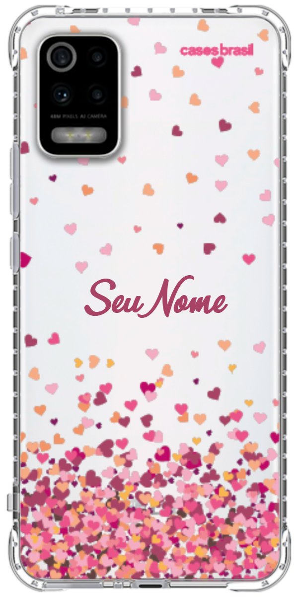 Capinha para Celular Corações Flutuantes