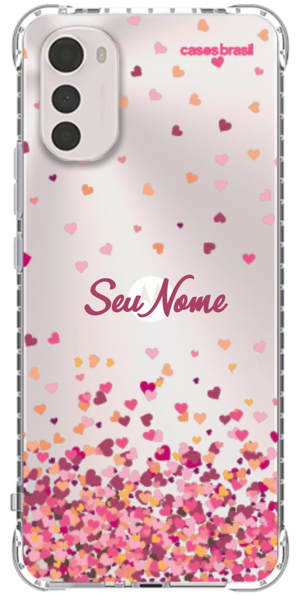 Capinha para Celular Corações Flutuantes