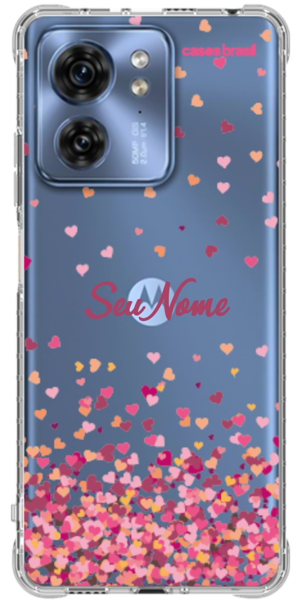 Capinha para Celular Corações Flutuantes