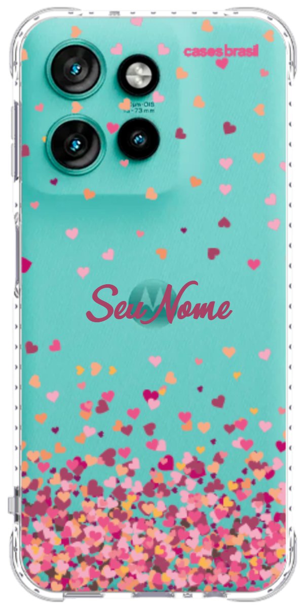 Capinha para Celular Corações Flutuantes