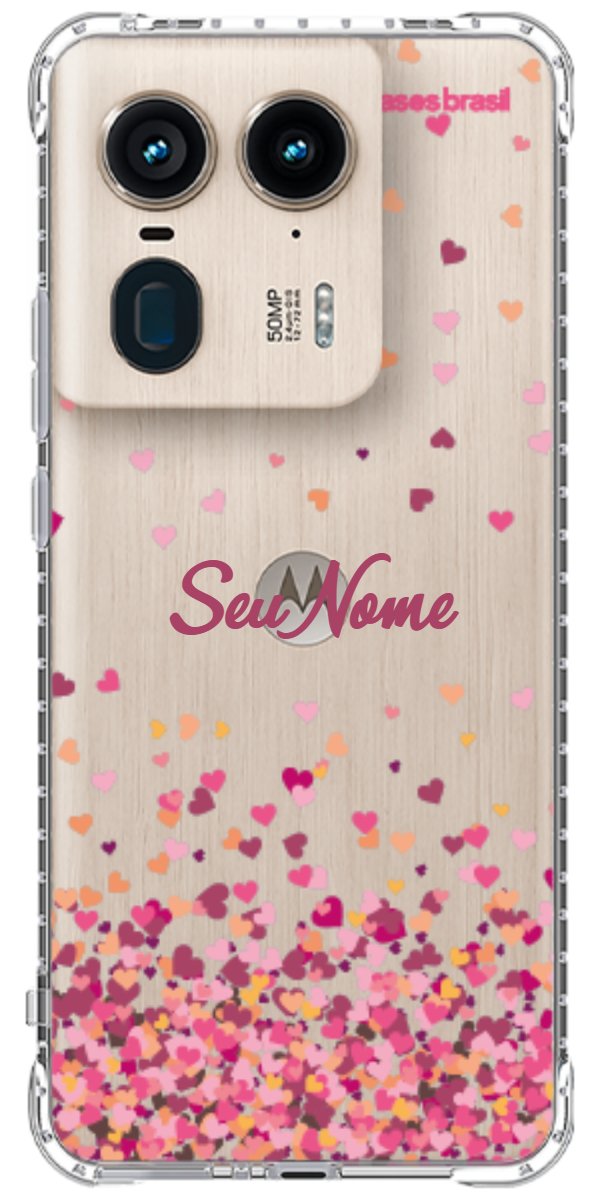 Capinha para Celular Corações Flutuantes