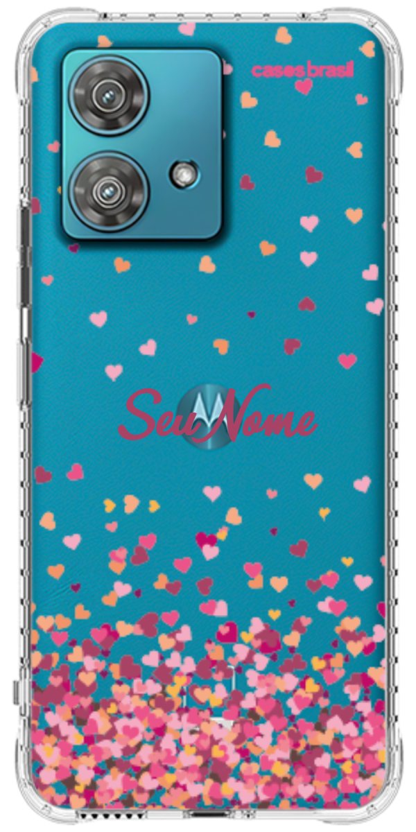 Capinha para Celular Corações Flutuantes