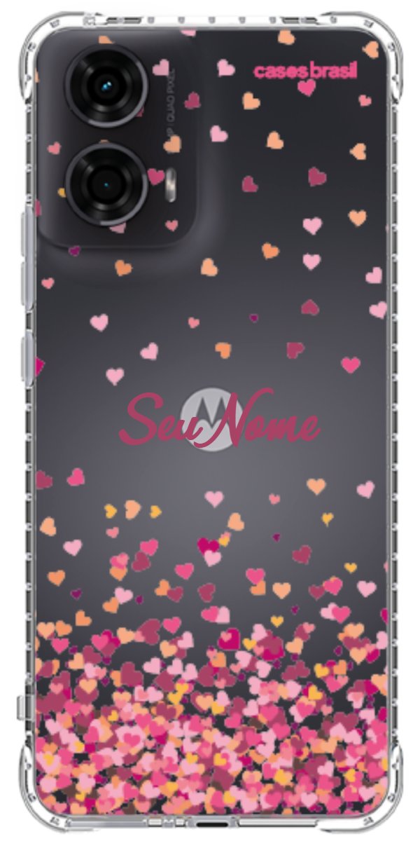 Capinha para Celular Corações Flutuantes