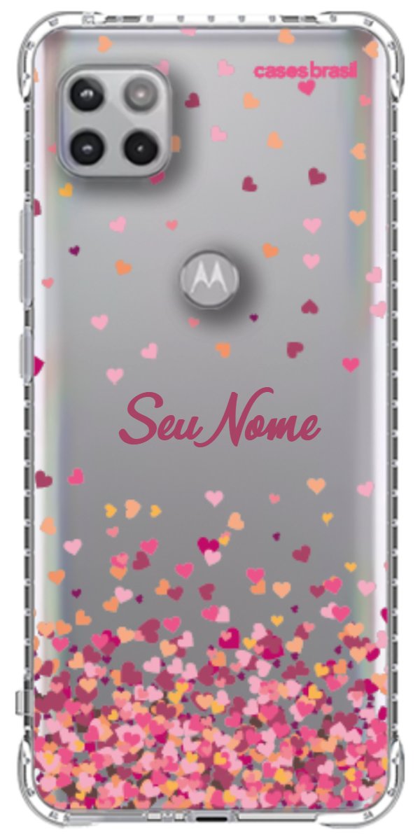 Capinha para Celular Corações Flutuantes