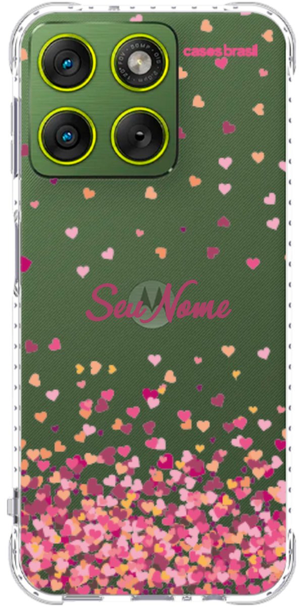 Capinha para Celular Corações Flutuantes