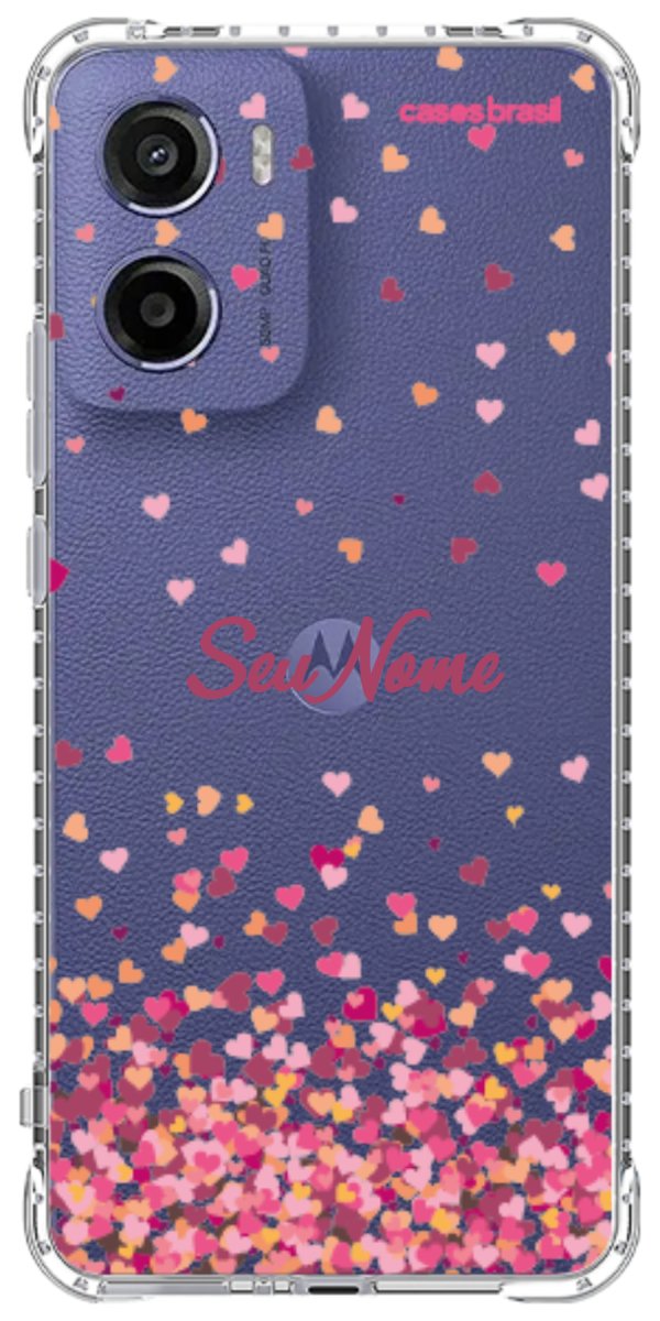 Capinha para Celular Corações Flutuantes
