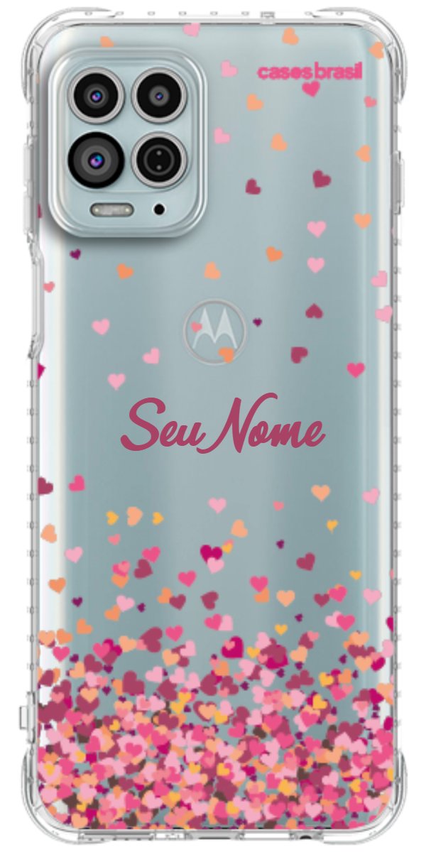 Capinha para Celular Corações Flutuantes