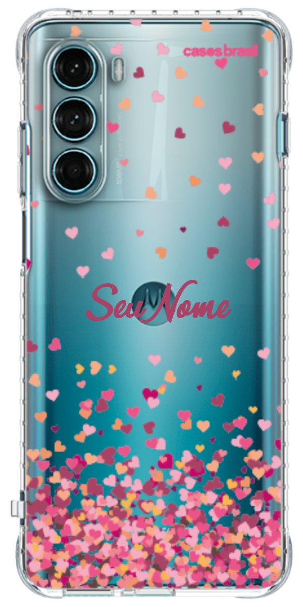 Capinha para Celular Corações Flutuantes