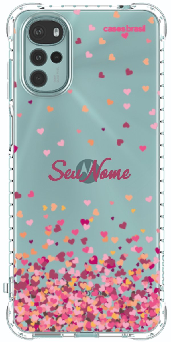 Capinha para Celular Corações Flutuantes