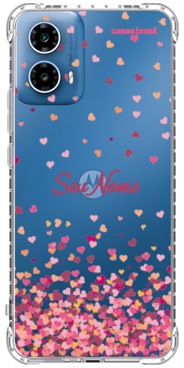 Capinha para Celular Corações Flutuantes