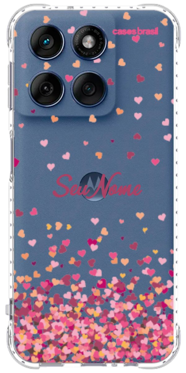 Capinha para Celular Corações Flutuantes
