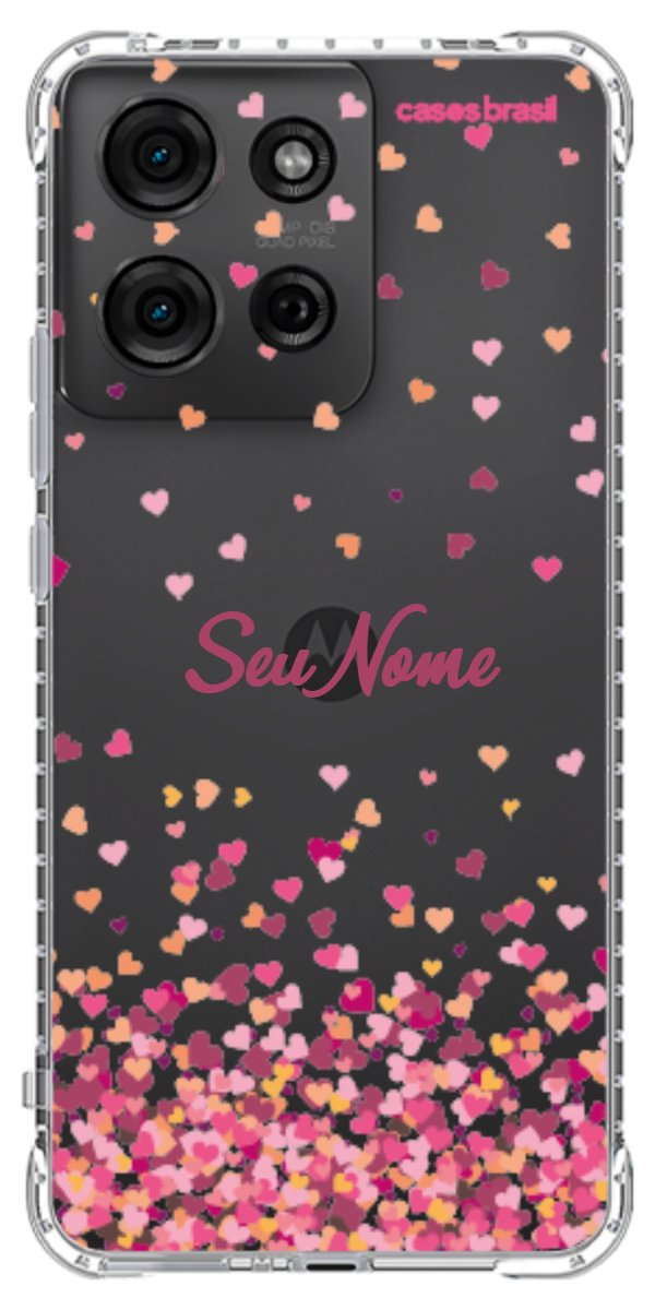 Capinha para Celular Corações Flutuantes