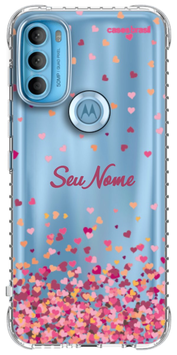 Capinha para Celular Corações Flutuantes