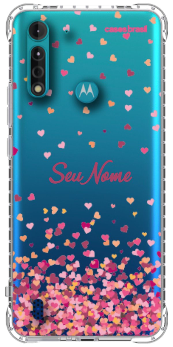 Capinha para Celular Corações Flutuantes