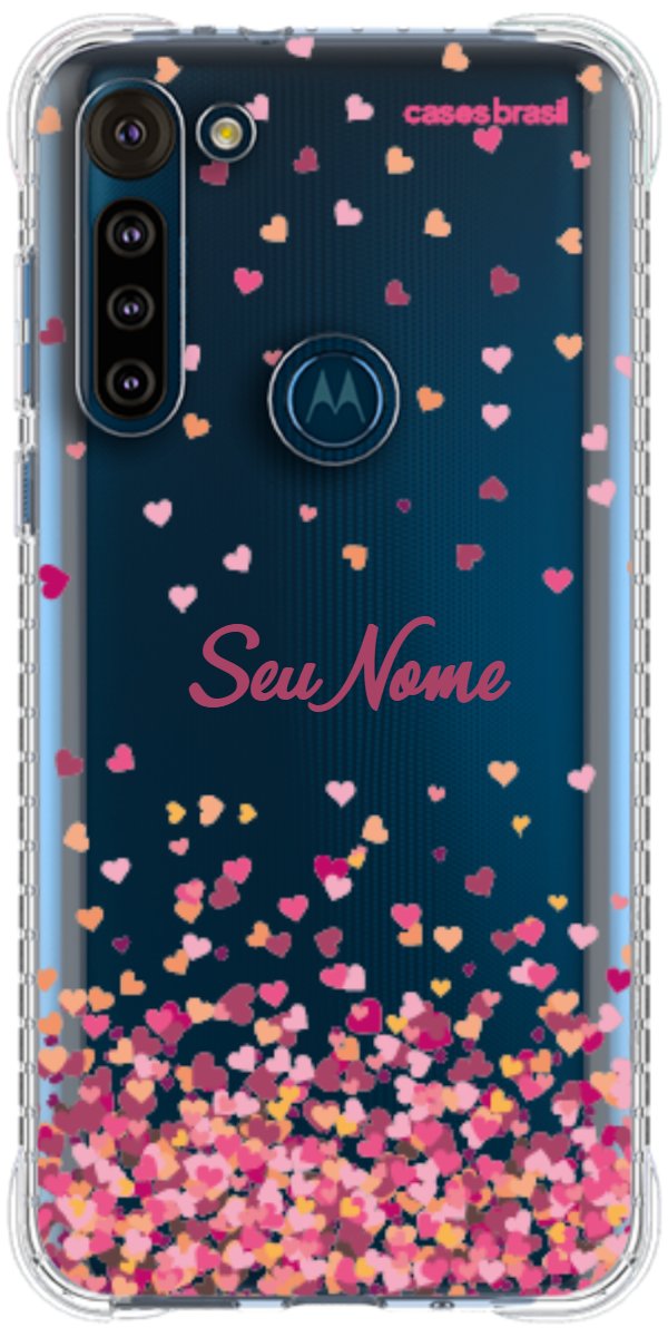 Capinha para Celular Corações Flutuantes