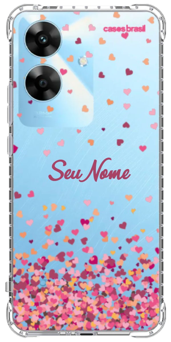Capinha para Celular Corações Flutuantes