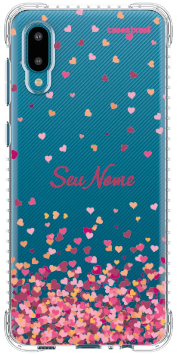 Capinha para Celular Corações Flutuantes