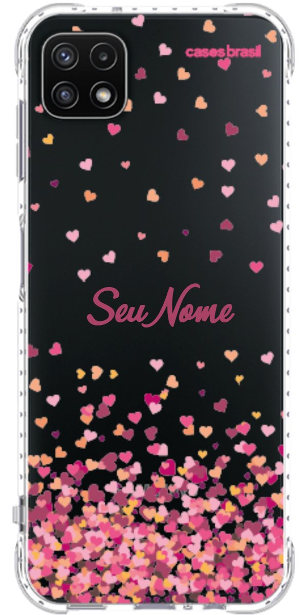 Capinha para Celular Corações Flutuantes