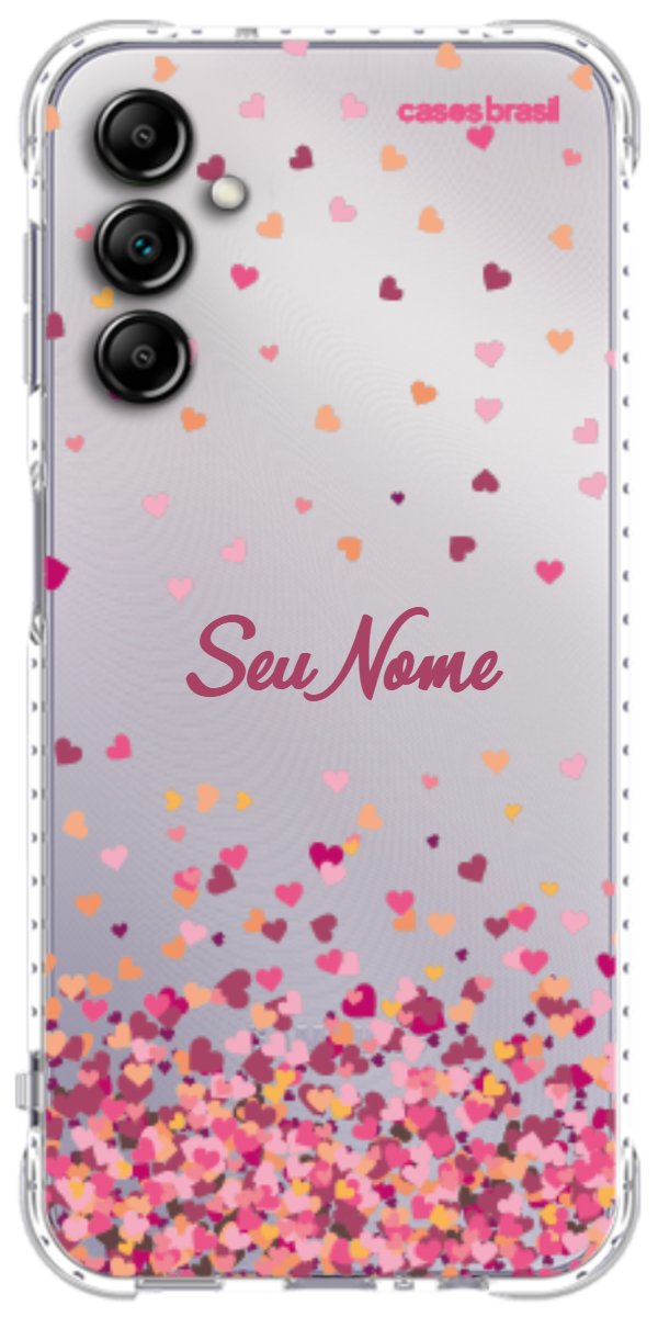 Capinha para Celular Corações Flutuantes