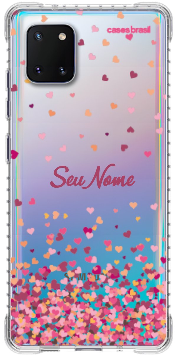 Capinha para Celular Corações Flutuantes